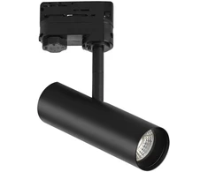 7W LED trifazis bėginis šviestuvas ROCKET, juodas, CCT