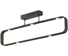 7x5W LED lubinis šviestuvas MOKA, rudas, 4000K, dimeriuojamas