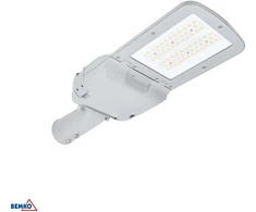 80W LED gatvės šviestuvas AVENUE, šviesiai pilkas, 2700K, IP66, 150°x78°