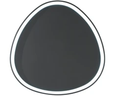 80W LED lubinis šviestuvas KLAPTON, juodas, CCT