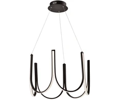 80W LED pakabinamas šviestuvas GLOBUS, juodu korpusu, 3000K, 4271500