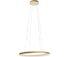 80W LED pakabinamas šviestuvas NOBU, matinės aukso sp., 3000/4000K, dimeriuojamas, 01-3813