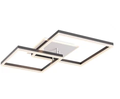 80W LED paviršinis lubinis šviestuvas SAMI, juodos/baltos sp., 3000/4000/6000K