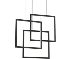 Ideal Lux Pakabinamas šviestuvas Frame Sp Quadrato Nero