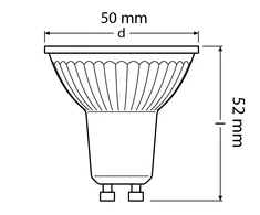 8,3W LED lemputė PARATHOM© DIM PAR16 80, 4000K, GU10
