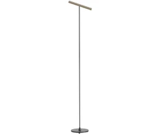 8,3W LED pastatomas šviestuvas PRAXI, juodos/kavos sp., 3000K, dimeriuojamas, 01-3717