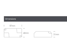 8,4-14,7W 200/250/300/350mA LED maitinimo šaltinis, dimeriuojamas, 89016UT