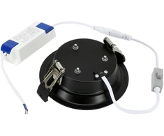 8,5-15,5W LED įleidžiamas šviestuvas CALED, juodas, 3000/4000/5000K, IP44