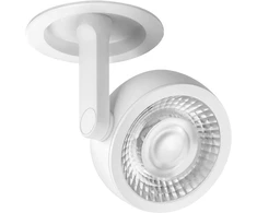 8,5W įleidžiamas šviestuvas SIX S RECESSED, baltas, 3000K, 34°, su maitinimo šaltiniu