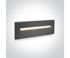 8,5W LED įleidžiamas sieninis lauko šviestuvas, antracito sp., 3000K, 68066/AN/W