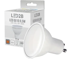 8,5W LED lemputė, GU10, balta, 4000K, 100°