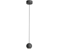 8,5W LED pakabinamas šviestuvas OBO, juodas, 3000K, 01-2808