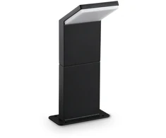8,5W LED pastatomas lauko šviestuvas STYLE, juodas, 3000K, IP54, 369662