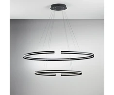 88W LED pakabinamas šviestuvas CLARKE, juodas, 4000K