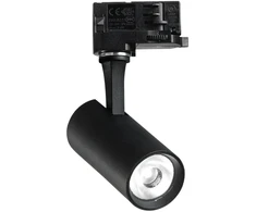 8W LED akcentinis šviestuvas į 3 fazių bėgelį FOX, juodas, 4000K, 322322
