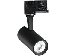 8W LED akcentinis šviestuvas į 3 fazių bėgelius FOX, juodas, 2700K, 340838