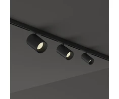 8W LED akcentinis šviestuvas į linijinės sistemos bėgelį DEVA, juodas, 4000K, reguliuojamas, 370149