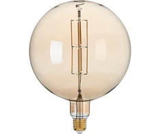 8W LED dekoratyvinė lemputė, gintaro sp., E27, 2500K