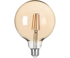 8W LED dekoratyvinė lemputė, gintaro sp., E27, 2500K