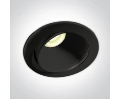 8W LED įleidžiamas pakreipiamas šviestuvas, juodas, 3000K, dimeriuojamas, IP54, 11106PK/B/W