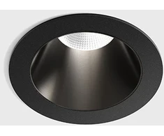 8W LED įleidžiamas šviestuvas NANO R, juodas (midnight juodas), 3000K, 50°, IP44