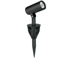 8W LED įsmeigiamas šviestuvas, juodas, 3000K, IP65, E514