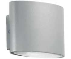 8W LED lauko sieninis šviestuvas BOXTER, sidabro sp., CCT, IP44