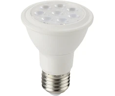 8W LED lemputė, balta, E27, 3000K