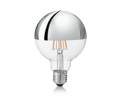 Ideal Lux 8W LED lemputė E27, 3000K, chromo spalvos
