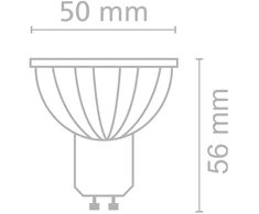 8W LED lemputė, GU10, 4000K, ACB62122