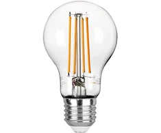 8W LED lemputė, skaidri, E27, 6500K, 3vnt.