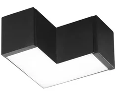 8W LED linijinio šviestuvo L sujungimas NEXT, juodas, CCT