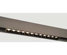 8W LED linijinis šviestuvas į magnetinę sistemą ZAMBELIS MAGNETIC, tamsaus sidabro sp., 2700/3000/4000K, DALI, 25355