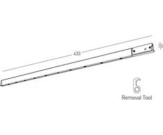 8W LED linijinis šviestuvas į magnetinę sistemą ZAMBELIS MAGNETIC 6MM, žalvario sp., 3000K, 25241