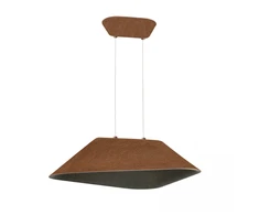 Pakabinamas šviestuvas 8W LED pakabinamas akustinis šviestuvas, rudas/pilkas, 3000K, dimeriuojamas, 23172