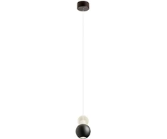8W LED pakabinamas šviestuvas AOBA, juodas, 3000K, šviečia į viršų (120°) ir į apačią (36°), 01-2694