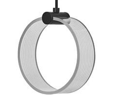 8W LED pakabinamas šviestuvas CIRCLE, juodas, 3000/4200/6500K