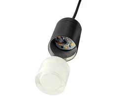 8W LED pakabinamas šviestuvas FLUSSO 4, juodas, 3000K