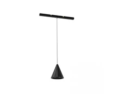 8W LED pakabinamas šviestuvas į magnetinę sistemą ZAMBELIS MAGNETIC ULTRA SLIM, juodas, 3000K, DALI, 23116