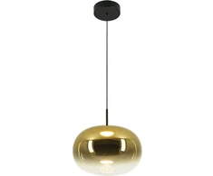 8W LED pakabinamas šviestuvas, juodos/aukso sp., 3000K, 2608
