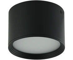 Lubinis šviestuvas 8W LED paviršinis lubų šviestuvas, juodas, 3000K, 22134