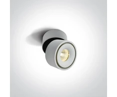 Lubinis šviestuvas 8W LED paviršinis pakreipiamas šviestuvas, baltas, 3000/3500/4000K, 12108LA/W/V
