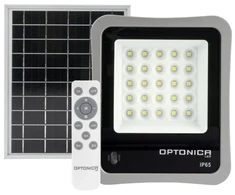 8W LED prožektorius su saulės baterija, pilkas, 6000K, su nuotolinio valdymo galimybe