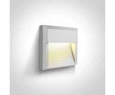8W LED sieninis šviestuvas, baltas, 3000K, 67430A/W/W