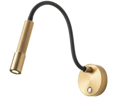 8W LED sieninis šviestuvas DRILL, sendinto aukso sp., 2700K, dimeriuojamas, 01-4441