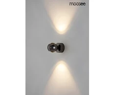 8W LED sieninis šviestuvas EOS, tamsaus chromo sp., 3000K, dimeriuojamas