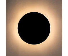 8W LED sieninis šviestuvas SHADOW SUN 30, juodas, 3000K, su jutikliu - šviestuvas įjungiamas/išjungiamas prisilietus