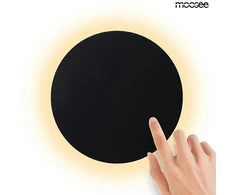 8W LED sieninis šviestuvas SHADOW SUN 30, juodas, 3000K, su jutikliu - šviestuvas įjungiamas/išjungiamas prisilietus