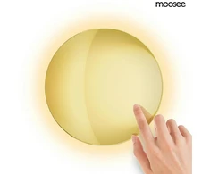 8W LED sieninis šviestuvas SHADOW SUN 30, aukso sp., 3000K, su jutikliu - šviestuvas įjungiamas/išjungiamas prisilietus