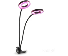 8W LED stalo šviestuvas augalų auginimui VITARO RING, juodas, 1200K